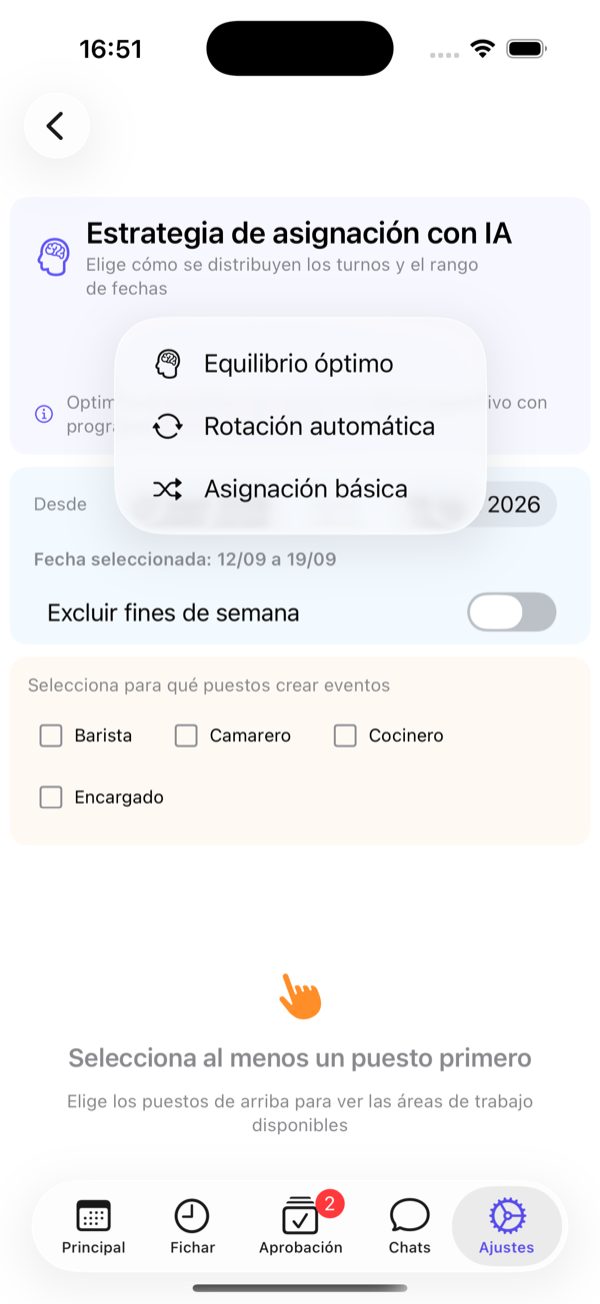Las tres estrategias.